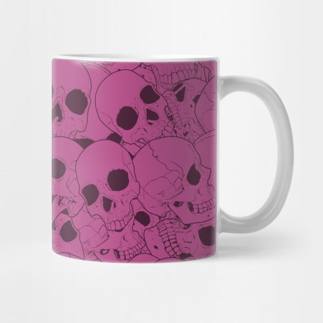 Pink skull pattern by FAawRay